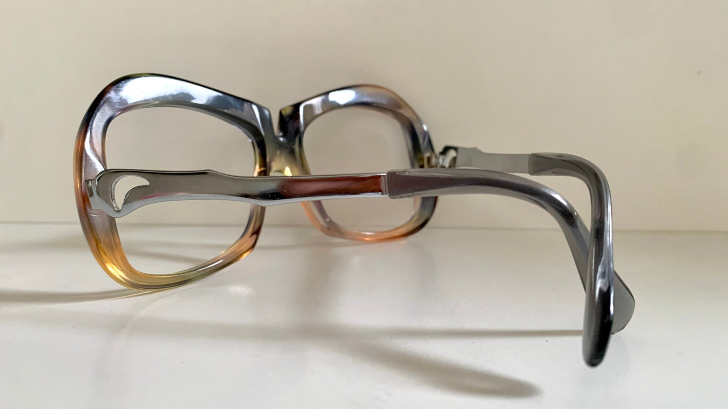 Luxottica vintage frame - 70s NOS original glasses - Small/narrow faces