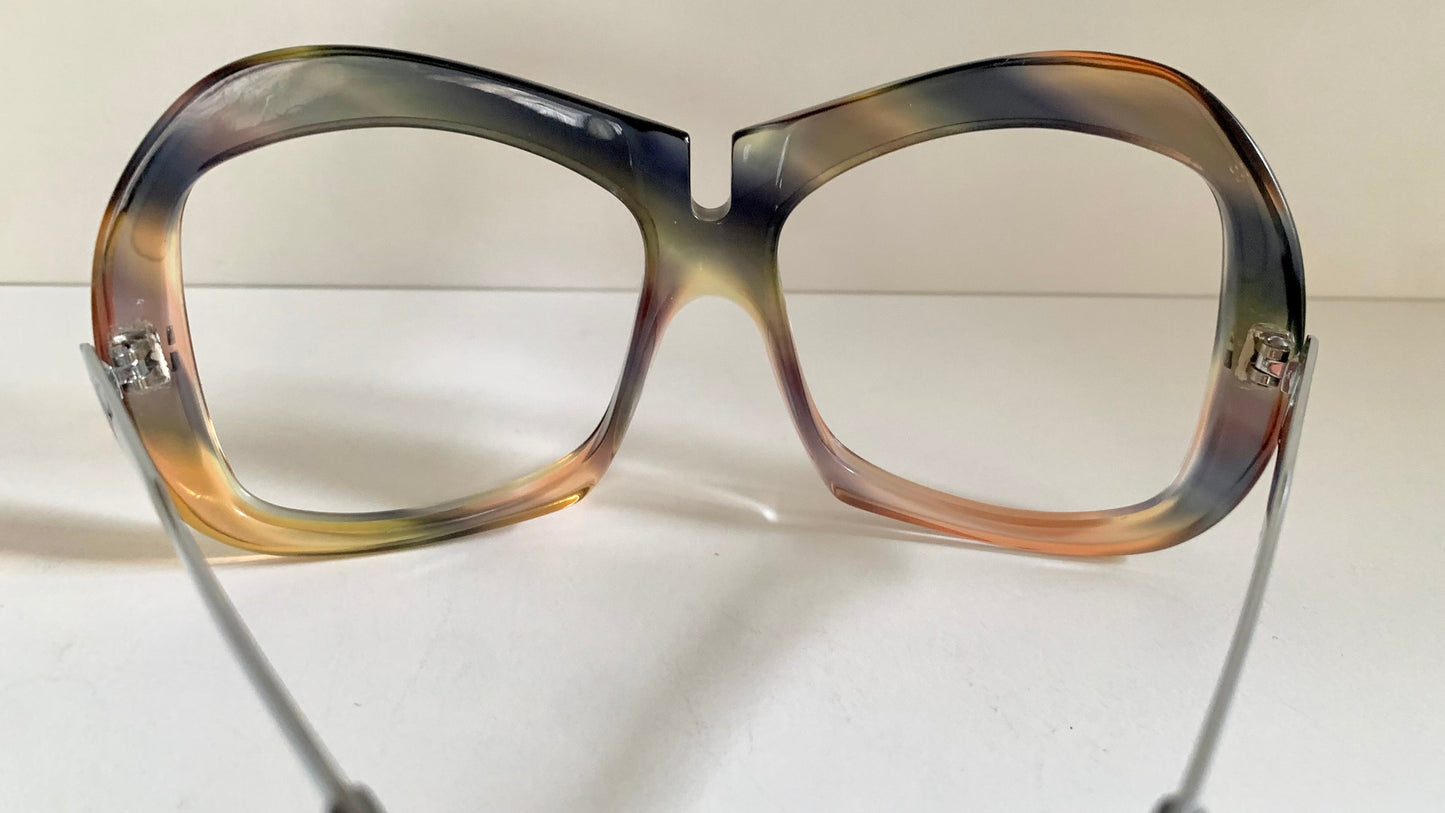 Luxottica vintage frame - 70s NOS original glasses - Small/narrow faces