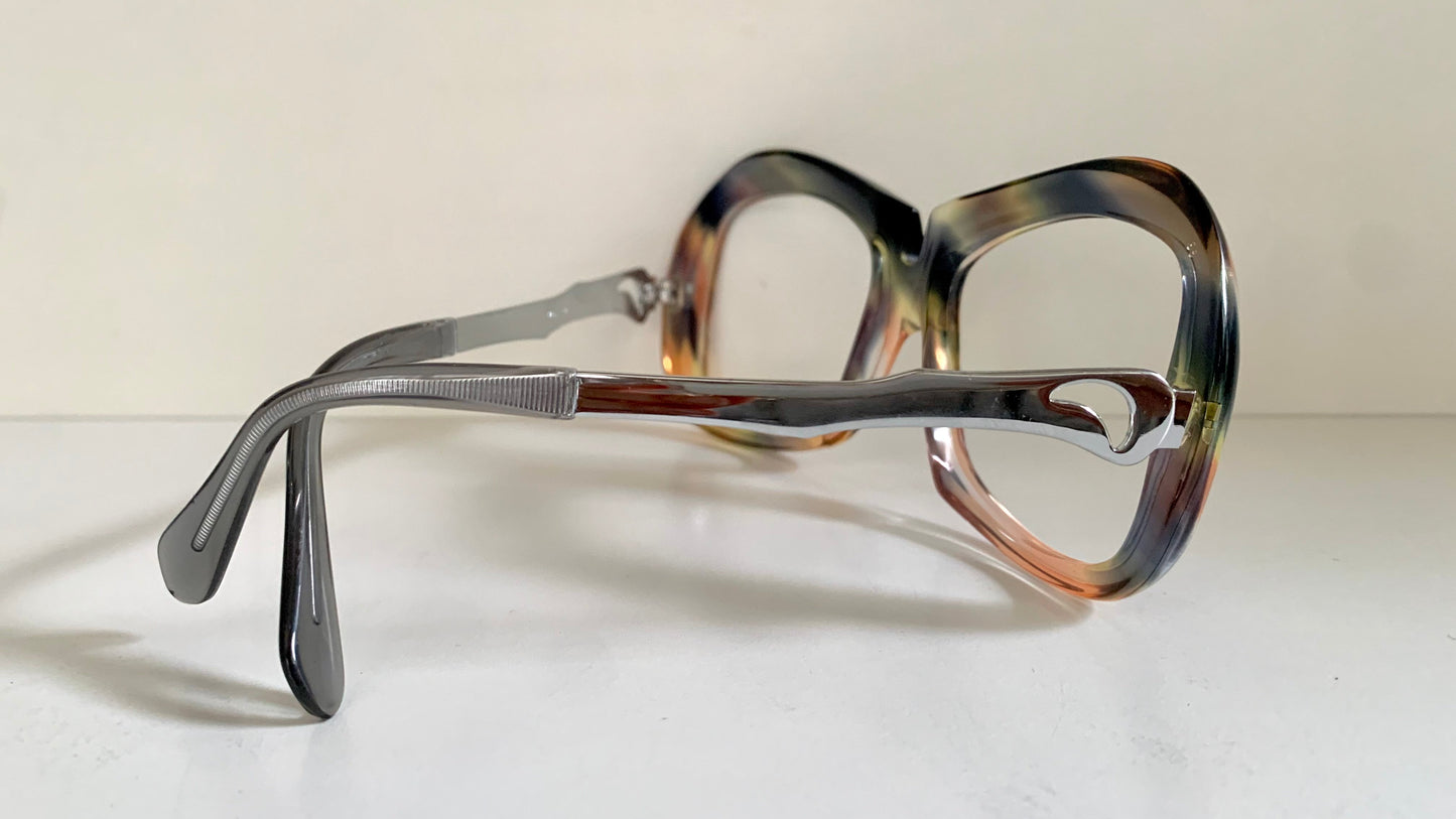 Luxottica vintage frame - 70s NOS original glasses - Small/narrow faces