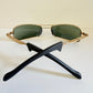 Ray Ban B&L Orbs Axis Square matte gold W2023 vintage sunglasses
