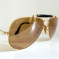 Vintage Ray-Ban B&L USA Chromax Aviator Sunglasses: Outdoorsman 58mm W1663