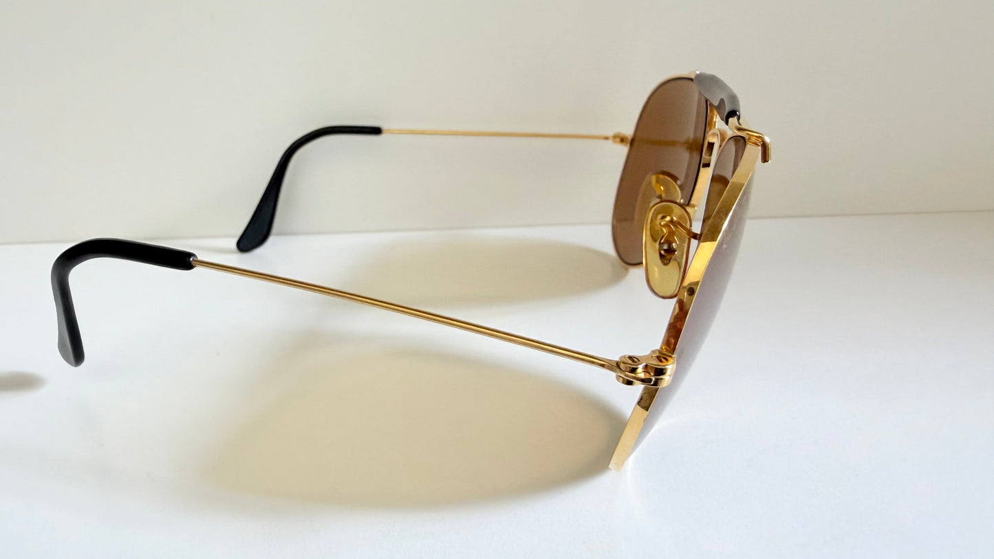 Vintage Ray-Ban B&L USA Chromax Aviator Sunglasses: Outdoorsman 58mm W1663