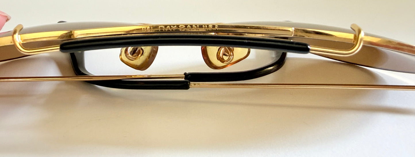 Vintage Ray-Ban B&L USA Chromax Aviator Sunglasses: Outdoorsman 58mm W1663
