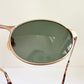 Ray Ban B&L USA vintage sunglasses - W2840 Highstreet matte gold oval frames