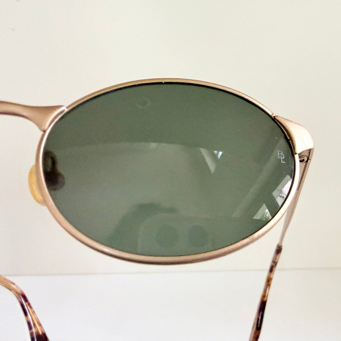 Ray Ban B&L USA vintage sunglasses - W2840 Highstreet matte gold oval frames