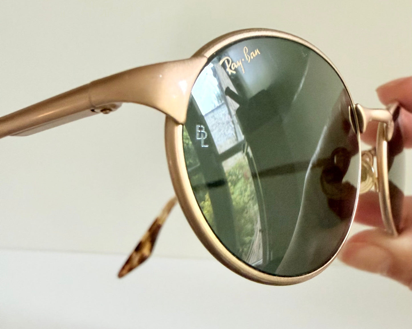 Ray Ban B&L USA vintage sunglasses - W2840 Highstreet matte gold oval frames