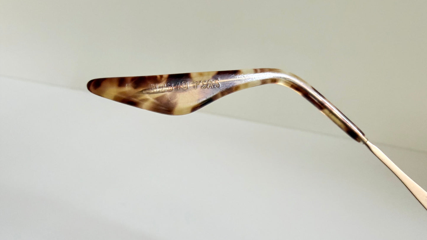Ray Ban B&L USA vintage sunglasses - W2840 Highstreet matte gold oval frames