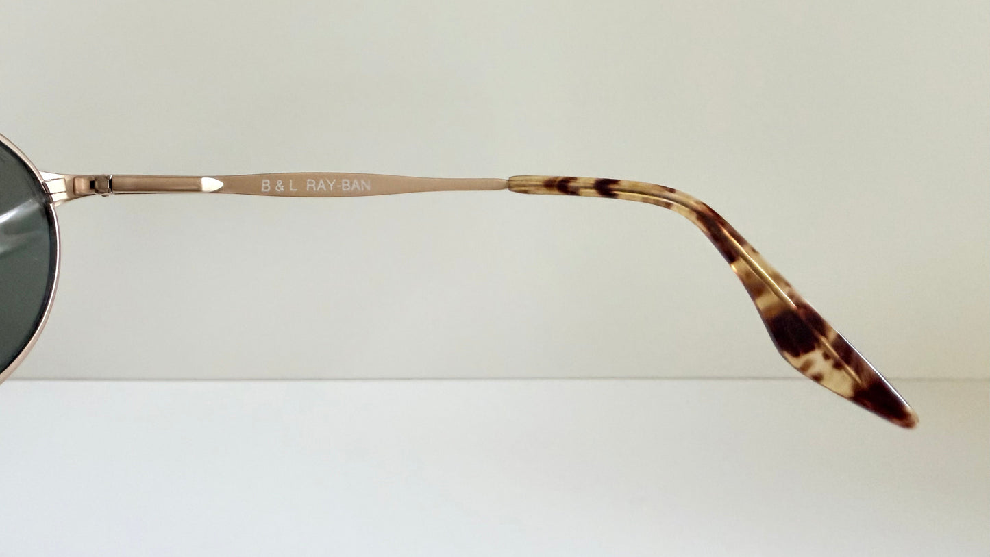 Ray Ban B&L USA vintage sunglasses - W2840 Highstreet matte gold oval frames