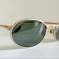 Ray Ban B&L USA vintage sunglasses - W2840 Highstreet matte gold oval frames