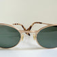 Ray Ban B&L USA vintage sunglasses - W2840 Highstreet matte gold oval frames