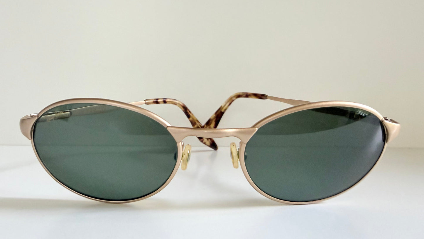 Ray Ban B&L USA vintage sunglasses - W2840 Highstreet matte gold oval frames