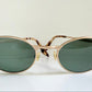 Ray Ban B&L USA vintage sunglasses - W2840 Highstreet matte gold oval frames