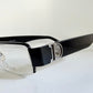 Christian Dior vintage 00s glasses - silver and black Y2K rectangular frames