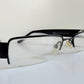 Christian Dior vintage 00s glasses - silver and black Y2K rectangular frames