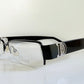 Christian Dior vintage 00s glasses - silver and black Y2K rectangular frames