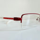 Prada vintage 00s eyeglasses - Y2K rimless white and red frames