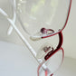 Prada vintage 00s eyeglasses - Y2K rimless white and red frames