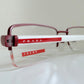 Prada vintage 00s eyeglasses - Y2K rimless white and red frames