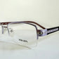 Prada vintage 00s eyeglasses - Y2K purple rimless frame with strass crystals