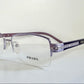 Prada vintage 00s eyeglasses - Y2K purple rimless frame with strass crystals