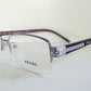 Prada vintage 00s eyeglasses - Y2K purple rimless frame with strass crystals