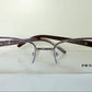 Prada vintage 00s eyeglasses - Y2K purple rimless frame with strass crystals