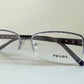 Prada vintage 00s eyeglasses - Y2K purple rimless frame with strass crystals