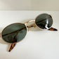 Ray Ban B&L USA vintage sunglasses - W2840 Highstreet matte gold oval frames