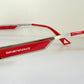 Vintage Emporio Armani 00s eyeglasses - Y2K silver and red frame