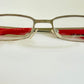 Vintage Emporio Armani 00s eyeglasses - Y2K silver and red frame