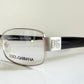 Vintage Dolce & Gabbana 00s frame - silver and black with rhinestones Y2K eyewear