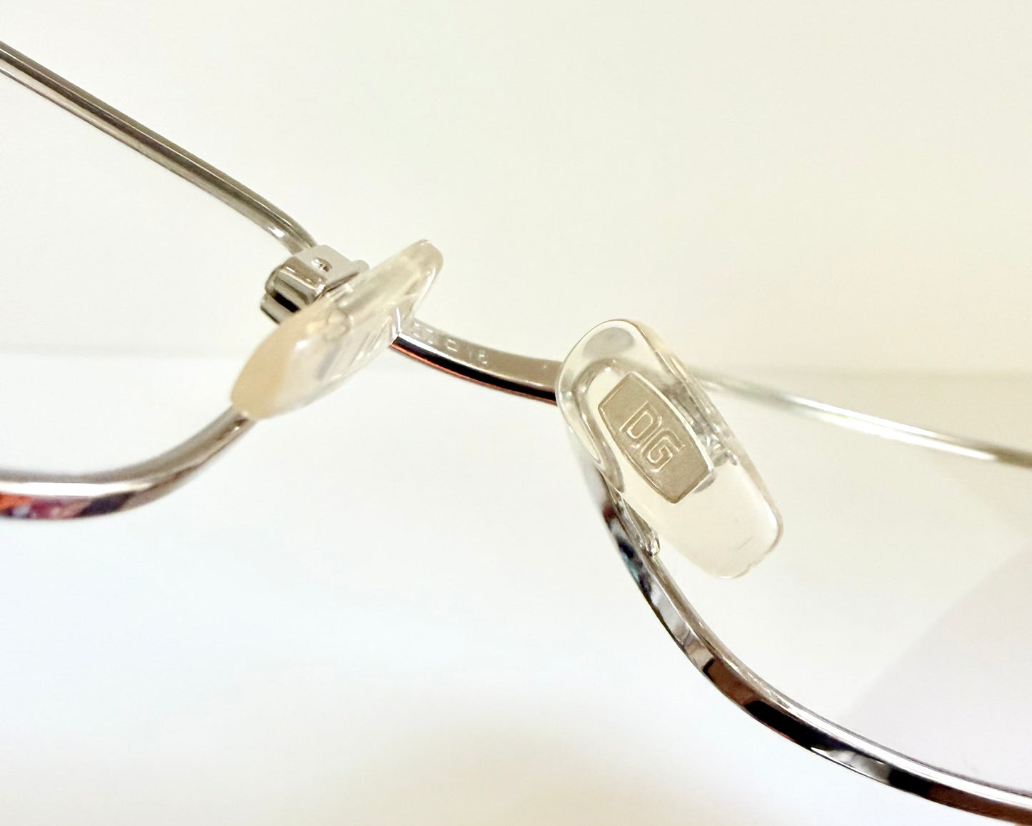 Vintage Dolce & Gabbana 00s frame - silver and black with rhinestones Y2K eyewear