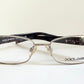 Vintage Dolce & Gabbana 00s frame - silver and black with rhinestones Y2K eyewear