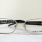 Vintage Dolce & Gabbana 00s frame - silver and black with rhinestones Y2K eyewear