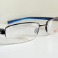 Vintage Nike 00s eyeglasses - Y2K rimless frame with black and blue temple