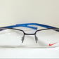 Vintage Nike 00s eyeglasses - Y2K rimless frame with black and blue temple