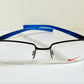 Vintage Nike 00s eyeglasses - Y2K rimless frame with black and blue temple