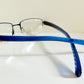 Vintage Nike 00s eyeglasses - Y2K rimless frame with black and blue temple