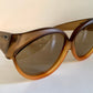 Christian Dior 70s vintage sunglasses - XXL 2 tone oversized frame