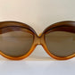 Christian Dior 70s vintage sunglasses - XXL 2 tone oversized frame