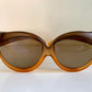 Christian Dior 70s vintage sunglasses - XXL 2 tone oversized frame