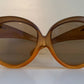 Christian Dior 70s vintage sunglasses - XXL 2 tone oversized frame