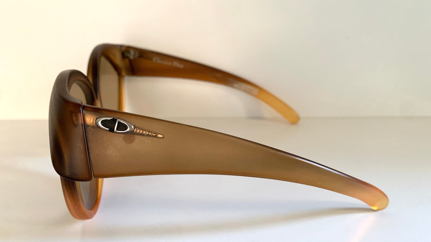 Christian Dior 70s vintage sunglasses - XXL 2 tone oversized frame