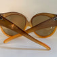 Christian Dior 70s vintage sunglasses - XXL 2 tone oversized frame