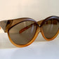Christian Dior 70s vintage sunglasses - XXL 2 tone oversized frame
