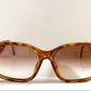 Christian Dior vintage sunglasses - 2660 tortoise shell rectangular frame