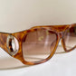 Christian Dior vintage sunglasses - 2660 tortoise shell rectangular frame