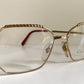 Christian Dior 80s Vintage glasses - 2486 square golden frame