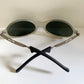 Ray Ban Orbs W2390 clear and silver sunglasses on a white background