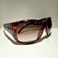 Yves Saint Laurent 00s vintage sunglasses - YSL brown frames with logos